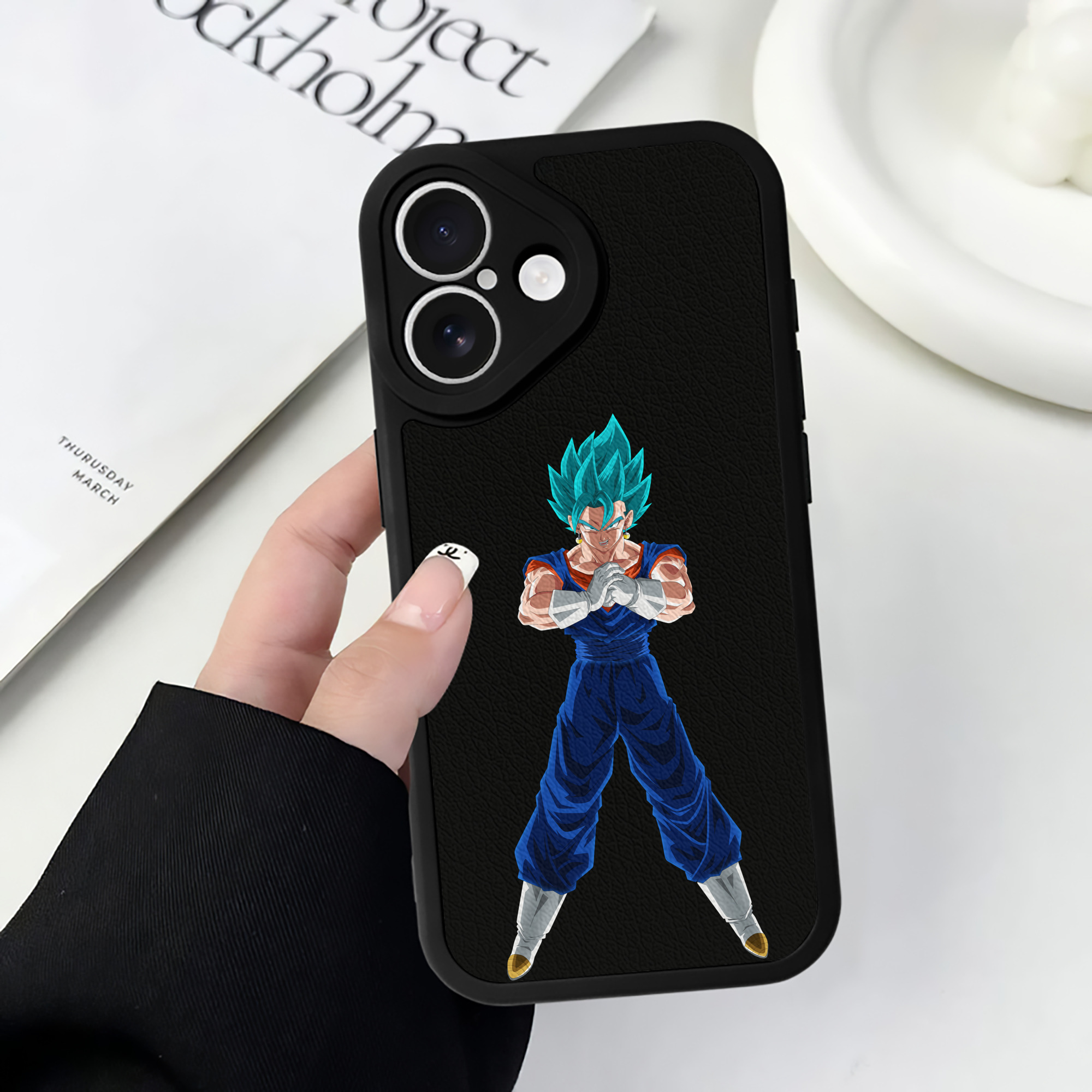 （画像用） ドラゴンボール ベジット DRAGON BALL Vegetto 【iPhone 16シリーズ対応】シリコンスマホケース（レザー調） 材質：シリコン